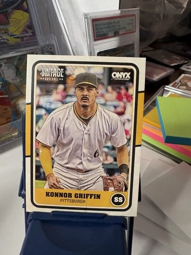 Onyx Vintage Konnor Griffin Pittsburgh Pirates Baseball Card OVKOGR 2025