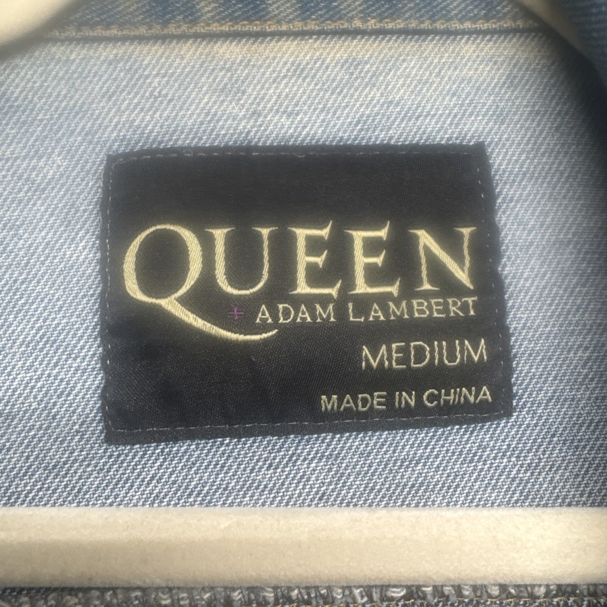QUEEN ラプソディーツアー デニムジャケット Queen Adam Lambert Rhapsody Tour 2019 Denim Jacket Medium
