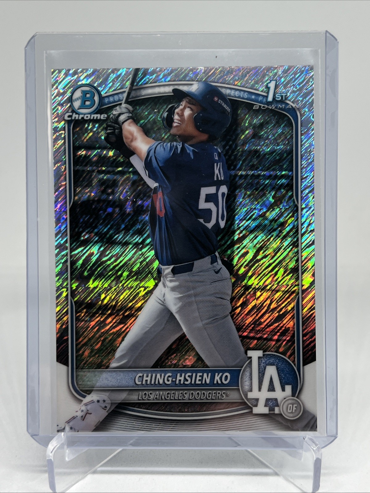 2025 Bowman Chrome - Prospects Ching-Hsien Ko #BCP-224 Shimmer Refractor (RC)