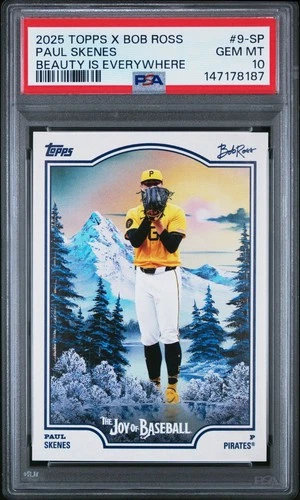 2025 Topps X Bob Ross Paul Skenes Beauty is Everywhere #9-SP PSA 10