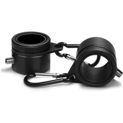 Anley 2 Pack 1'' Aluminum Flag Pole Mounting Rings Set Anti Wrap Rotatable Ring