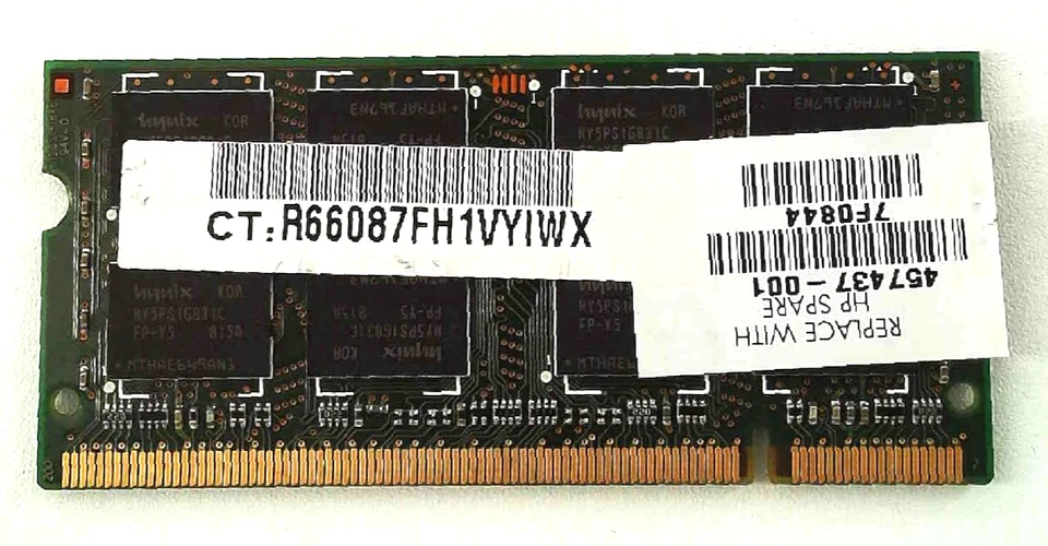 Hynix 🔧 2GB DDR2-667 PC2-5300S SO-DIMM Laptop RAM 🟥 ☆ - Image 2 of 2