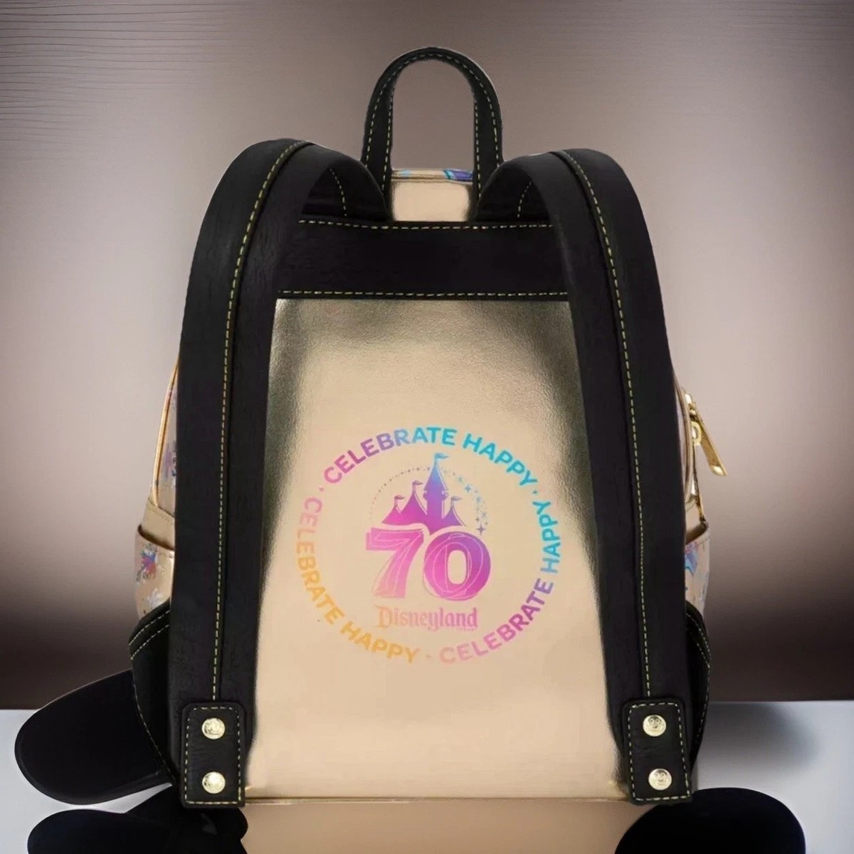 Disneyland 70th Anniversary Mickey & Friends Loungefly Mini