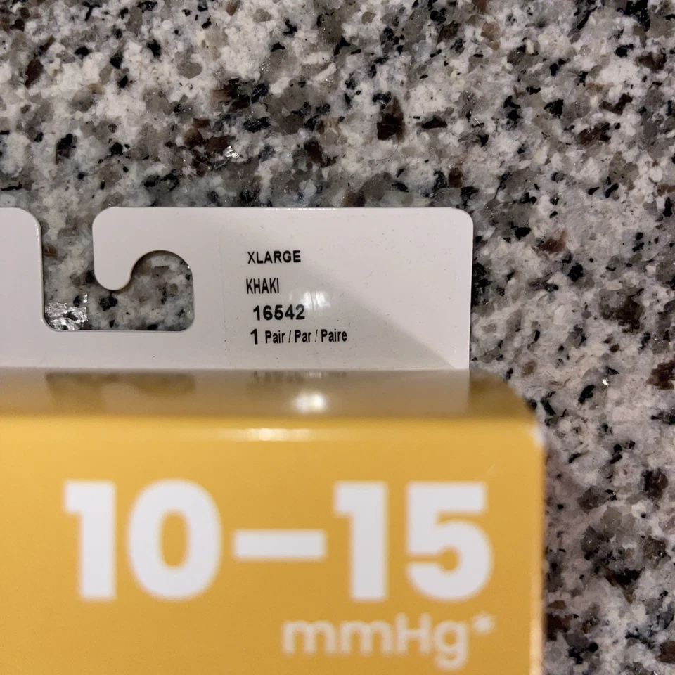 Calcetines hasta la rodilla Core-Spun TheraFirm compresión moderada 10-15 XL BEIGE! Foto 2 de 3