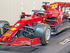 Bburago Ferrari SF1000 Tuscan GP 1000th #5 Vettel 1/18 F1 2020 Burgundy Scuderia