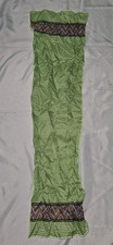 Vintage Glentex Scarf Green Black Print 40"x10" Mod Retro