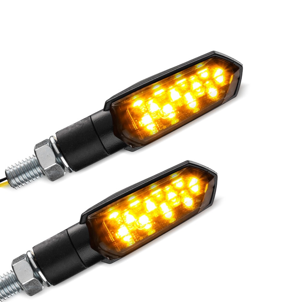 Clignotant LED moto Lumitecs noir à forte luminosité étanche IP67