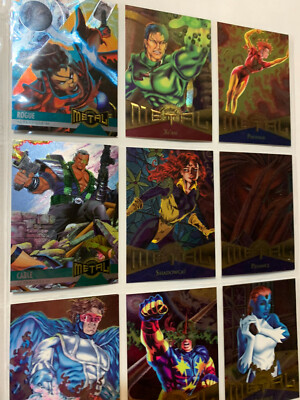 1995 Fleer Marvel Metal select card Base lot Set x-men phoenix