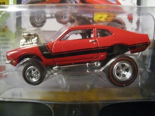 Johnny Lightning Street Freaks 1972 FORD MAVERICK Zinger - Red w/ Black Stripe