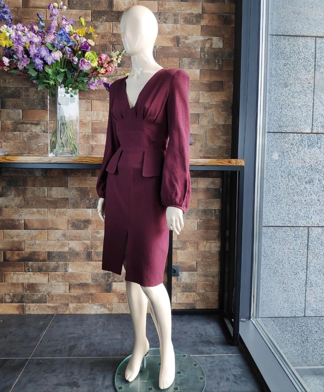 Autentico abito vintage in seta 2010 Alexander McQueen non indossato con etichetta 44 IT