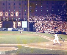 Cal Ripen Color 8" x " 10 Photo Baltimore Orioles 2131 Hit Record HOF 3000 Hits