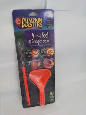 Pumpkin Masters 4 In 1 Tool and Scraper Scoop Halloween Pumpkin Carver tools Kit