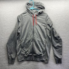 Jordan Hoodie Womens XL Gray Full Zip Workout Jumpman Nike Air Active Sportswear