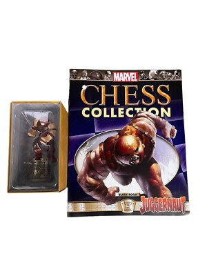 Eaglemoss Marvel Chess Juggernaut Black Rook with Magazine