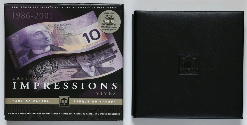 1986-2001 CANADA $10 Lasting Impressions Matching S/N's Banknote Collector's Set - Image 3 of 4