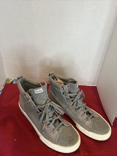 Keds topkick womens kickstart high top wool blend gray sneakers size 6