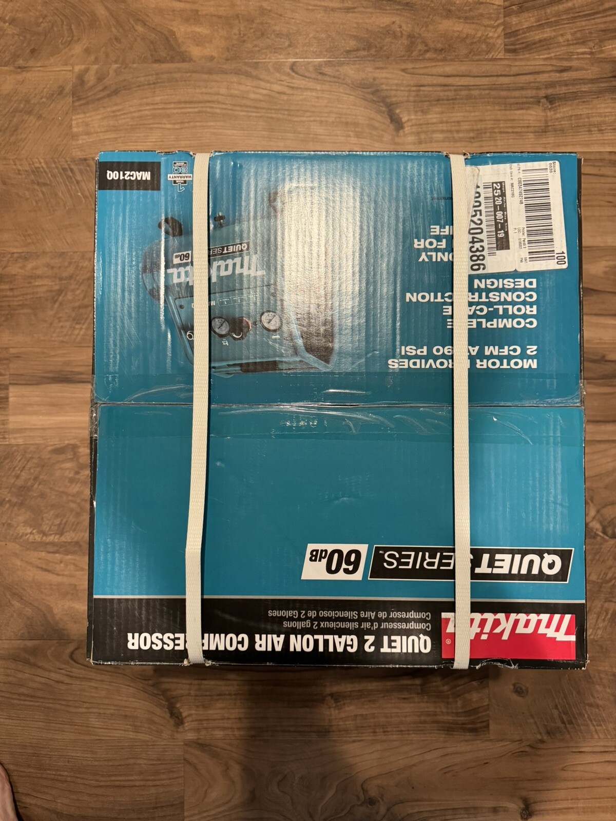 makita electric air compressor 2 gal. 1 hp oilfree quiet portable