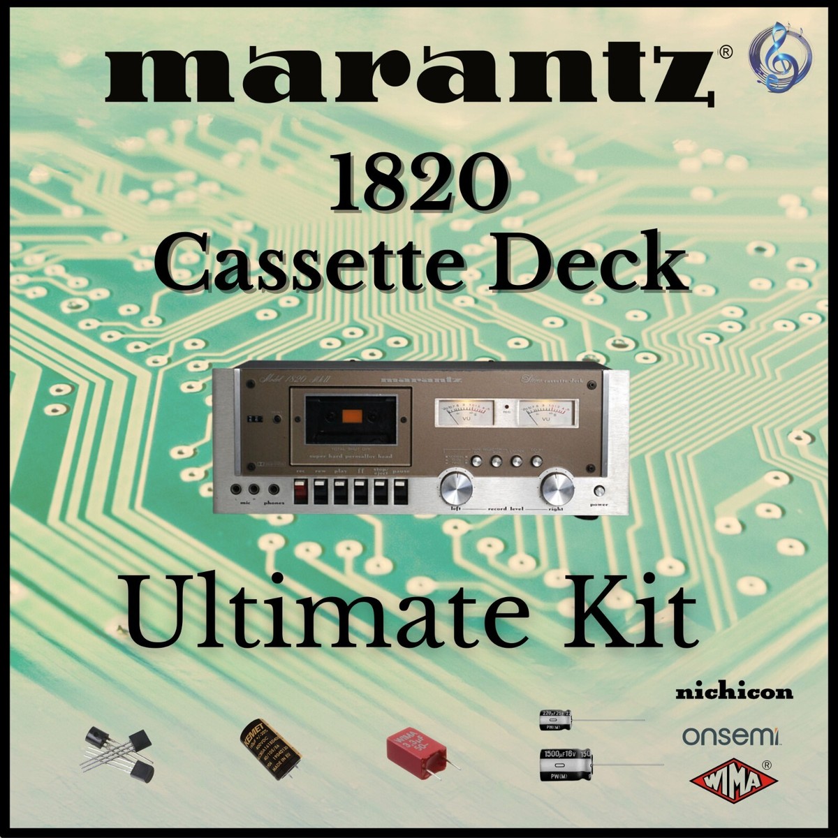 Marantz 1820 Cassette Deck Ultimate Upgrade Kit Genuine Parts
