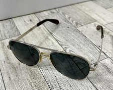 Vintage UNIVERSAL Aviator Frames 5 3/4 Silver Sunglass Frames Or Eyeglasses