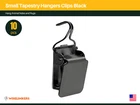 Small Tapestry Hangers Black (10 Pieces) Clips for Wall Hanging Rugs WISELINKERS