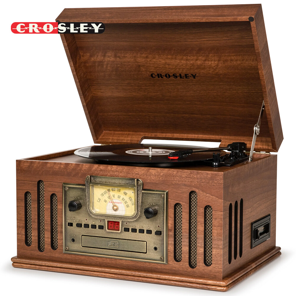 Crosley Musician Entertainment Center Bluetooth 3-Speed Record
