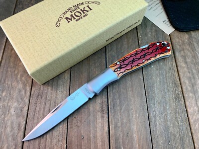 Moki Kronos ANZ-433 Knife Exclusive SSk Sunset Barbwire Jigged Seki Japan