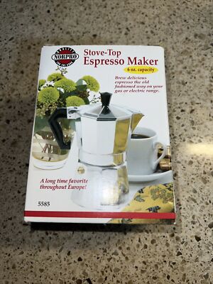 Aluminum Coffee Moka Maker Pot Top Expresso Latte Stove Percolator 6oz
