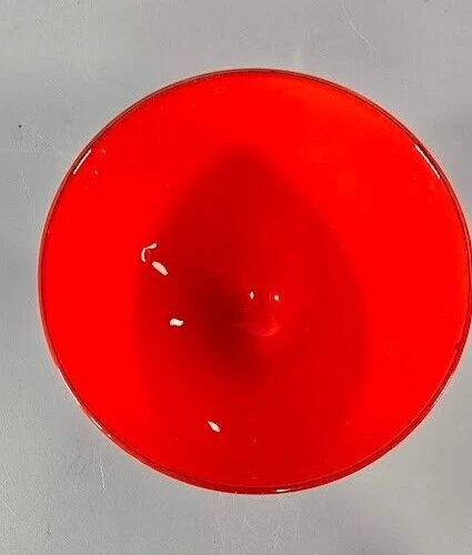 4- PAIPOINT FLAMBEAU Copos de Coquetel Vermelho e Preto Tcheco MCM - Imagem 4 de 4