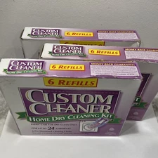 Woolmark Custom Cleaner Home Dry Cleaning Kit Refills Lot of 3 Sealed