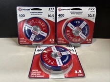 400ct Crosman Premier PIRANHA .177 Cal 10.5 Pellets 4.5mm Hollow Point LPPH7 X 3