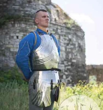 Gothic Armor Knight Cuirass Breastplate Medieval Steel Chest Plate For Halloween