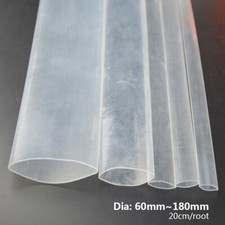 Clear 2:1 Heat Shrink Tubing Sleeving Wrap Wire Length 20CM/Root Dia 60mm-180mm