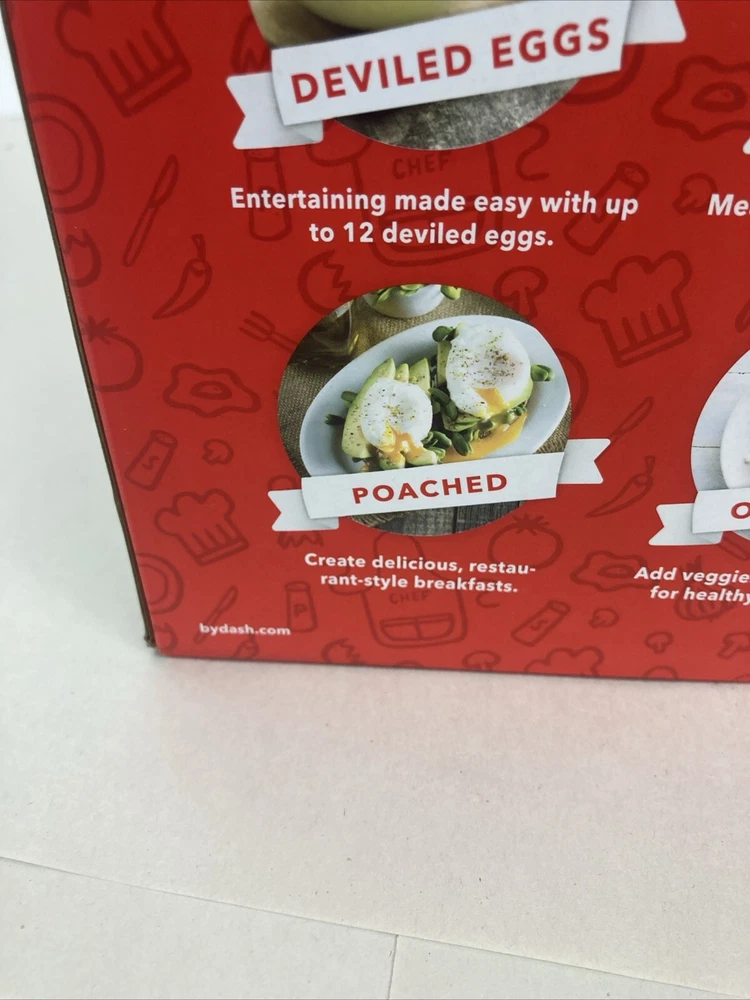 New DASH Rapid Electric Egg Cooker with 6-Egg Capacity in Original Box New DASH Rapid Electric Egg Cooker with 6-Egg Capacity in Original Box