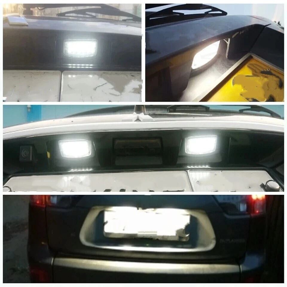 2x LED Number License Plate Light Lamp For Mitsubishi Outlander Lancer Sportback Foto 2 de 4