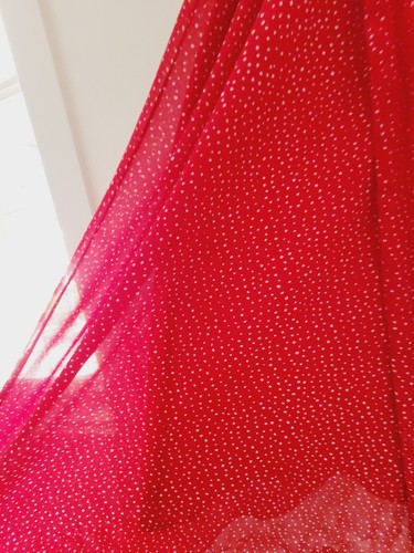 Estelle Size 22 Red White Polka Dot Knee Length Dress Sleeveless Party Cocktail - Picture 2 of 11