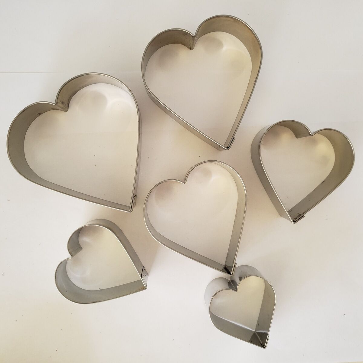 Cookie Cutter Set Ateco Plain Heart Cutter Set Stainless Steel in Original  Tin