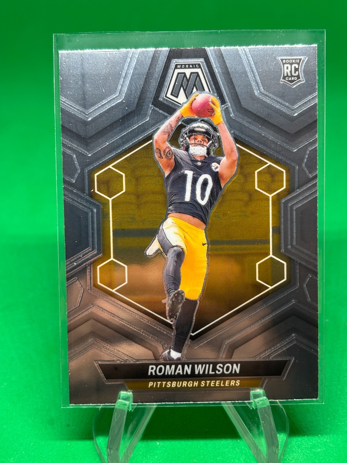 2024 Panini Mosaic #369 Roman Wilson RC Pittsburgh Steelers