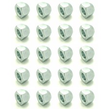 1/2-20 Zinc Plated Open End Acorn Lug Nuts 3/4" Hex, 20 Qty BCP1074