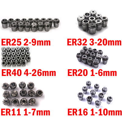 1Set ER11 ER16 ER20 ER25 ER32 ER40 Spring Collet Sets AA High - Foto 8