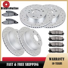 Front and Rear Brake Rotors Pads Kit fit for Chevrolet Suburban Tahoe 2015-2020