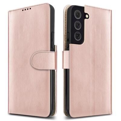 Samsung Galaxy S22+ Plus 5G Leder Wallet Case mit Standfunktion