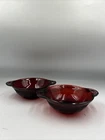 Vintage Anchor Hocking Royal Ruby Depression Glass Bowls