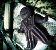 Binding - Wax Spell Poppet - Handmade, Witchcraft, Hoodoo, Wicca, Wax Doll