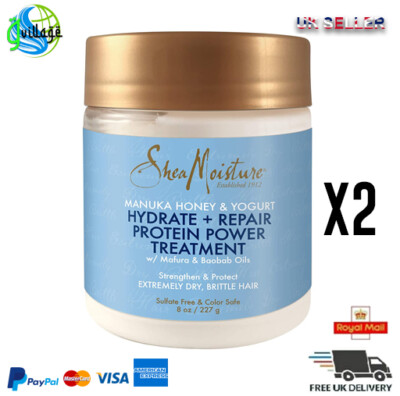 2 X Shea Moisture Manuka Honig & Joghurt Hydrate + Reparatur Protein