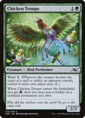 MTG Magic the Gathering Chicken Troupe (133/689) Unfinity LP