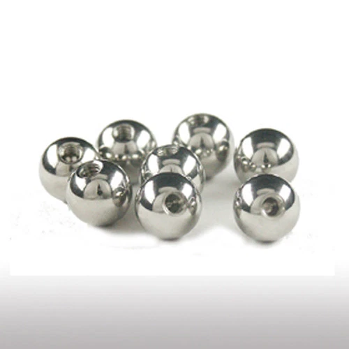 2er Set Titan Piercing Kugel 1,6mm Gewinde Schraubkugel 3/4/5/6/8mm Ball Lippe  - Bild 2 von 2