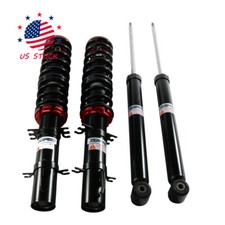 Coilovers Kit Suspension Coil Springs Red For 1998-2005 Vw Golf Mk4 2wd Only A4