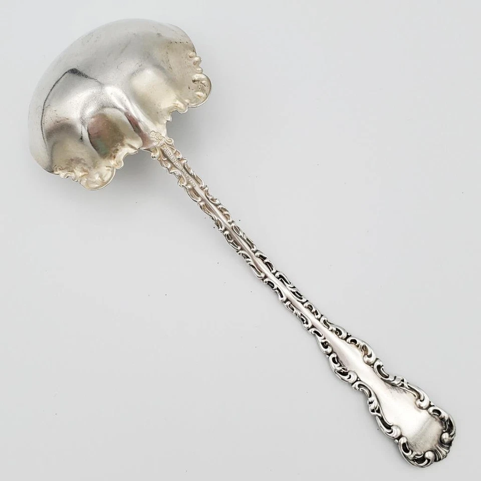 "Cucharón Whiting Luis XV Sterling 5,5"" inglés antiguo mono K" Foto 2 de 4