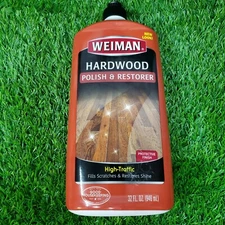 Weiman HARDWOOD POLISH & RESTORER Protective Finish ~ Fill Scratches Extend Life