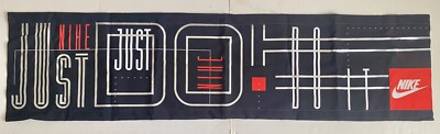 Vintage Fabric NIKE Just Do It Retail Store Advertising Banner Sign Shoes